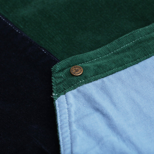 Dotty Dungarees | Corduroy Dress - Blackthorn Patchwork
