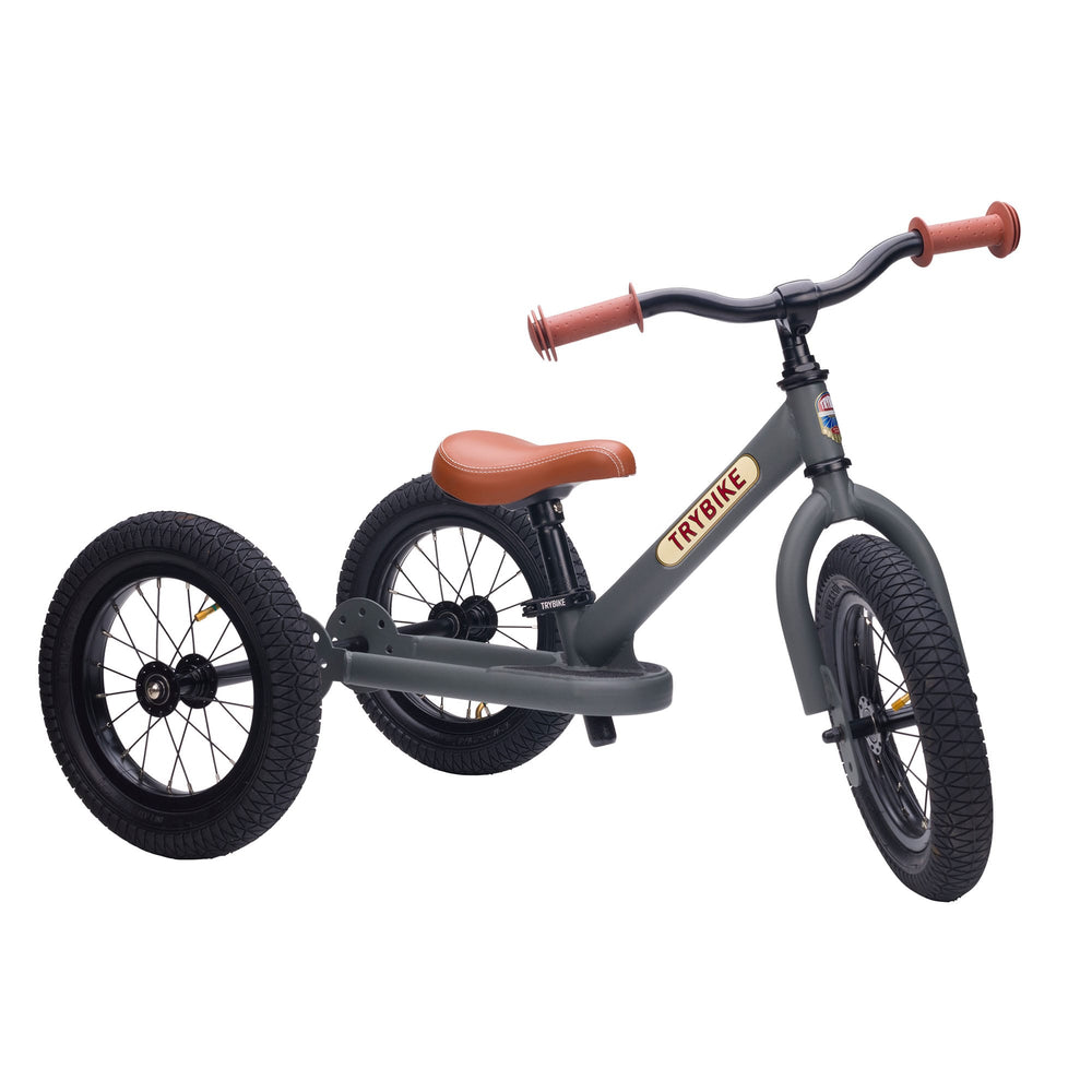 Trybike Steel Balance Trike | Matte - Vintage Grey