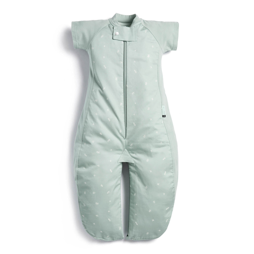 ergoPouch - Organic All Year Short Sleeved 2 in 1 Sleeping Suit Bag - Sage 1.0 TOG