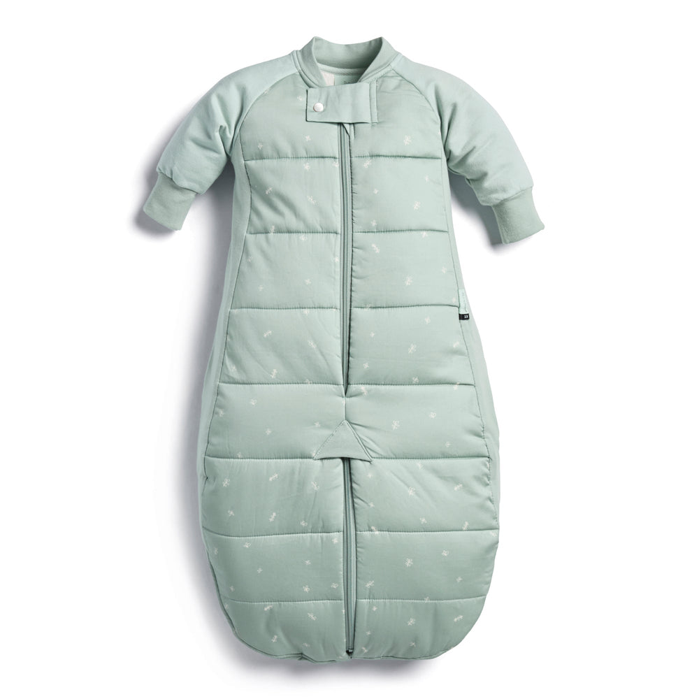 ErgoPouch - Organic Long Sleeved 2-in-1 Sleeping Suit Bag (Winter 2.5 TOG) - Sage