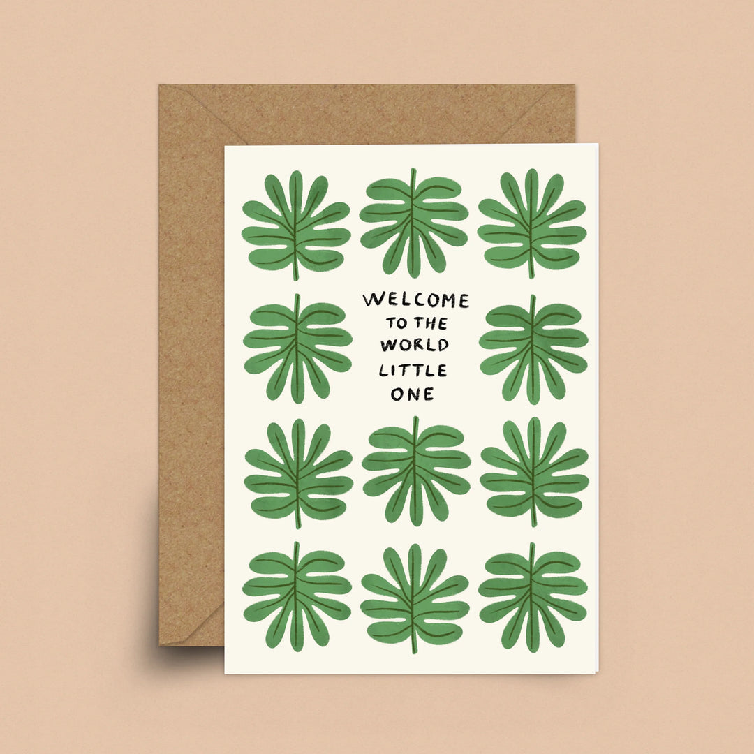 Greetings Card | Sakina - New Baby Leaf