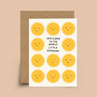 Greetings Card | Sakina - New Baby Sun