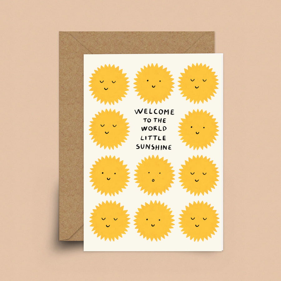 Greetings Card | Sakina - New Baby Sun - Moo Like a Monkey
