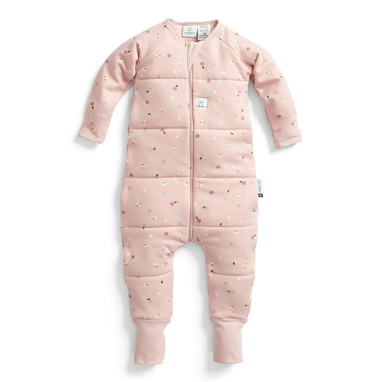 ergoPouch - Organic Winter Long Sleeved Sleep Onesie - Daisy 3.5 TOG
