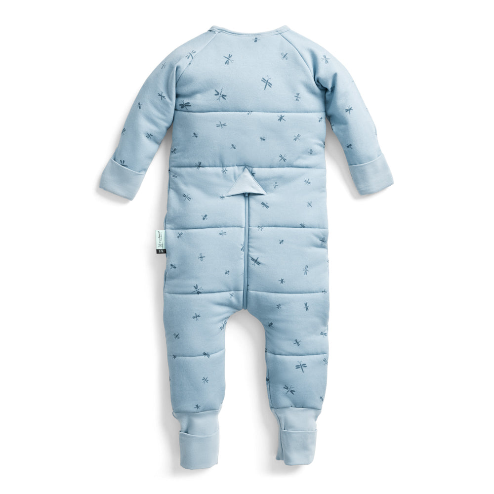ErgoPouch - Organic Winter Long Sleeved Sleep Onesie - Dragonflies - 2.5 TOG