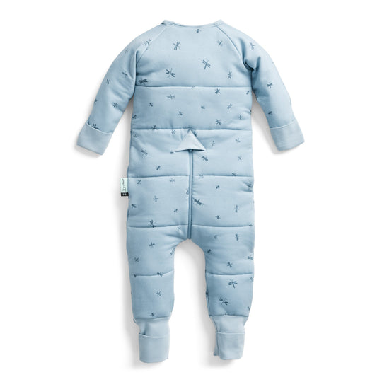 ErgoPouch - Organic Winter Long Sleeved Sleep Onesie - Dragonflies - 2.5 TOG