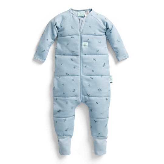 ErgoPouch - Organic Winter Long Sleeved Sleep Onesie - Dragonflies - 2.5 TOG