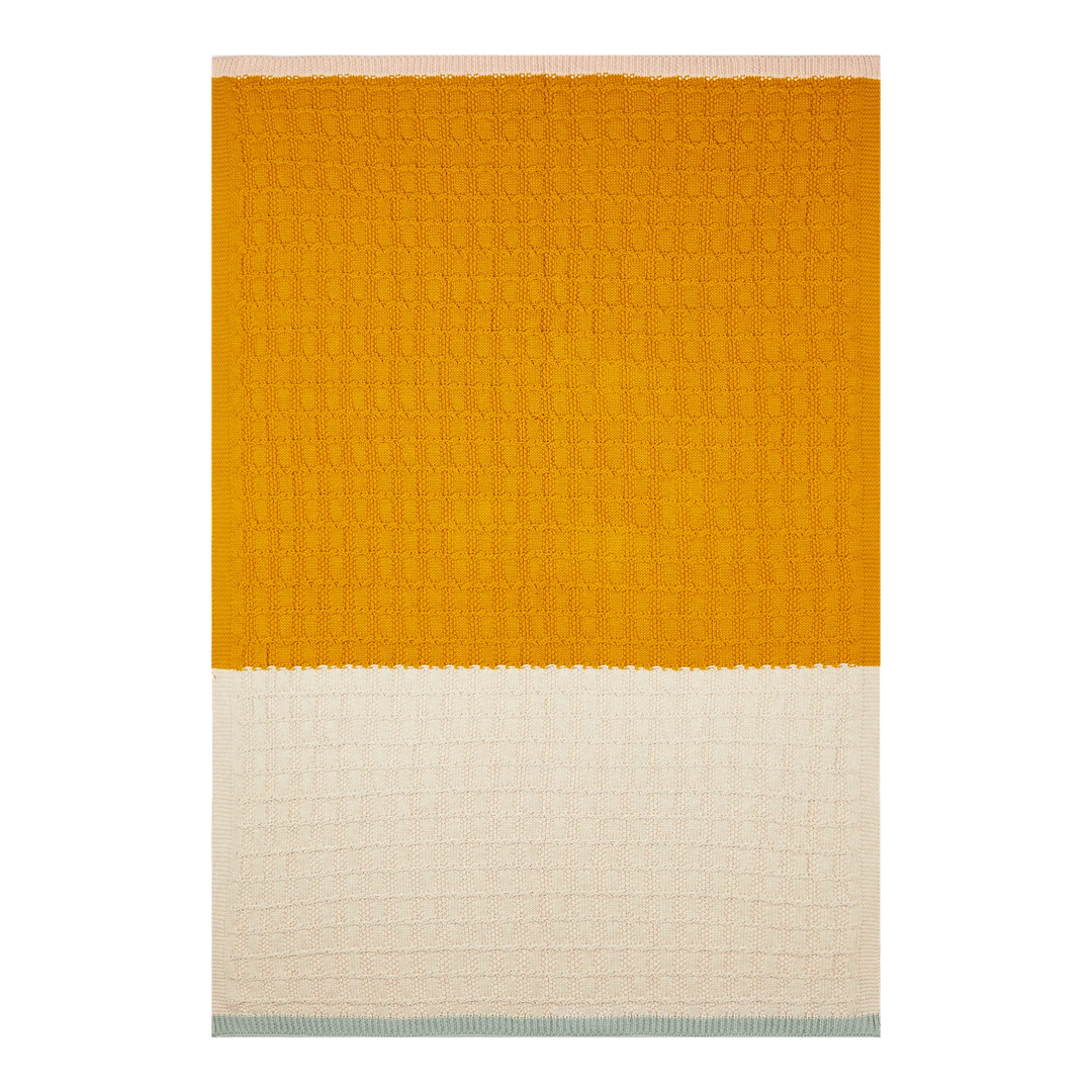 Sophie Home Baby Blanket | Citrus And Cream Textured