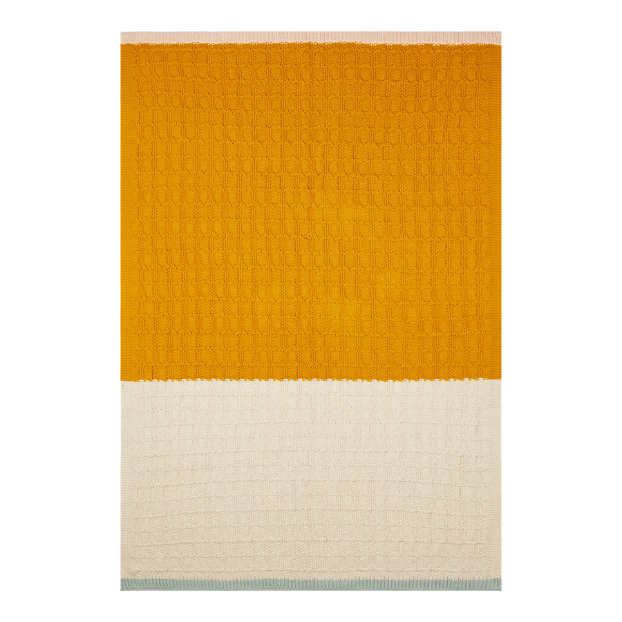 Sophie Home Baby Blanket | Citrus And Cream Textured - Moo Like a Monkey