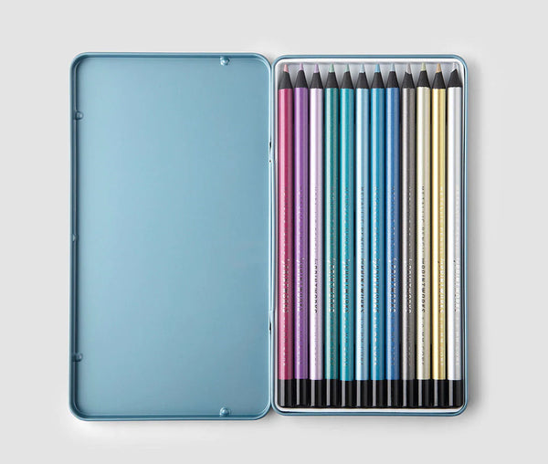 Colouring Pencil Tin | Metalilic