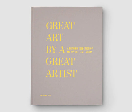 Great Art By A Great Artist | Frame Book - Grey