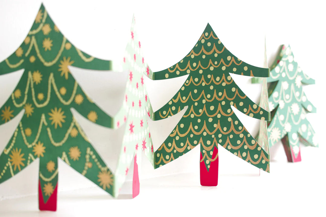 Recycled Paper Concertina Garland | Christmas Tree