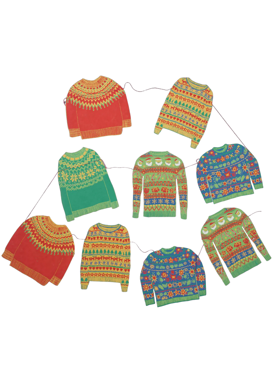 Recycled Paper Garland | Christmas Jumpers - Moo Like a Monkey