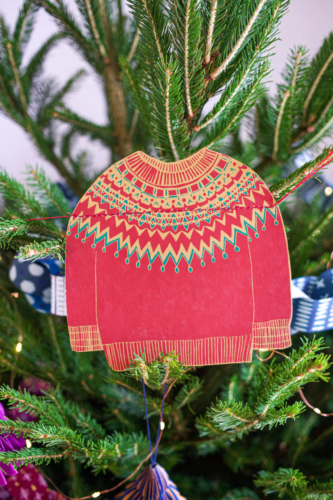 Recycled Paper Garland | Christmas Jumpers