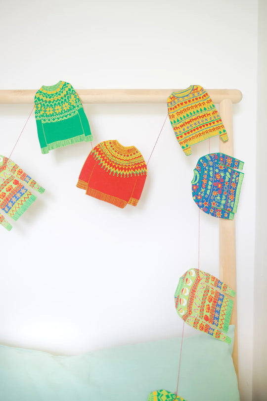 Recycled Paper Garland | Christmas Jumpers