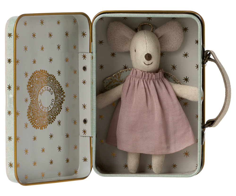 Maileg | Guardian Angel Mouse in Suitcase