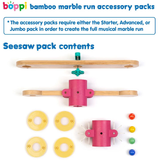 Bamboo Marble Run | Seesaw Expansion Pack