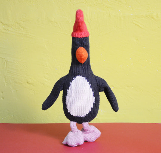 Organic Knitted Soft Toy | Feathers McGraw Penguin