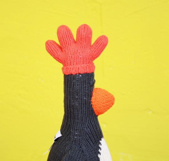 Organic Knitted Soft Toy | Feathers McGraw Penguin