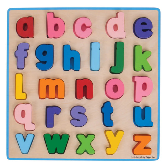 Wooden Lowercase Alphabet Puzzle