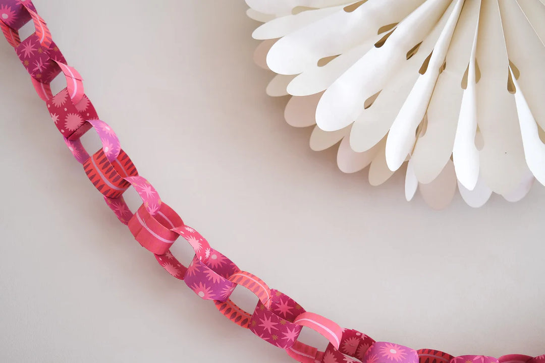 Paper Chain Kit | Pink & Red