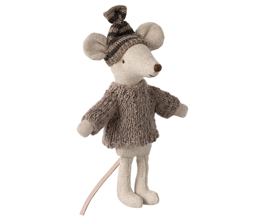 Maileg | Winter Dress-Up For Big Sibling Mouse - Grey