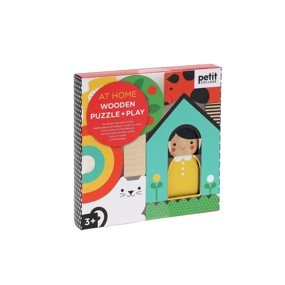 At Home Wooden Puzzle & Play