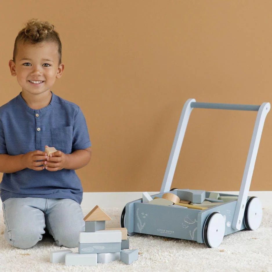 Little Dutch Wooden Blocks Walker