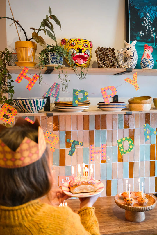 Recycled Paper Garland | Happy Birthday