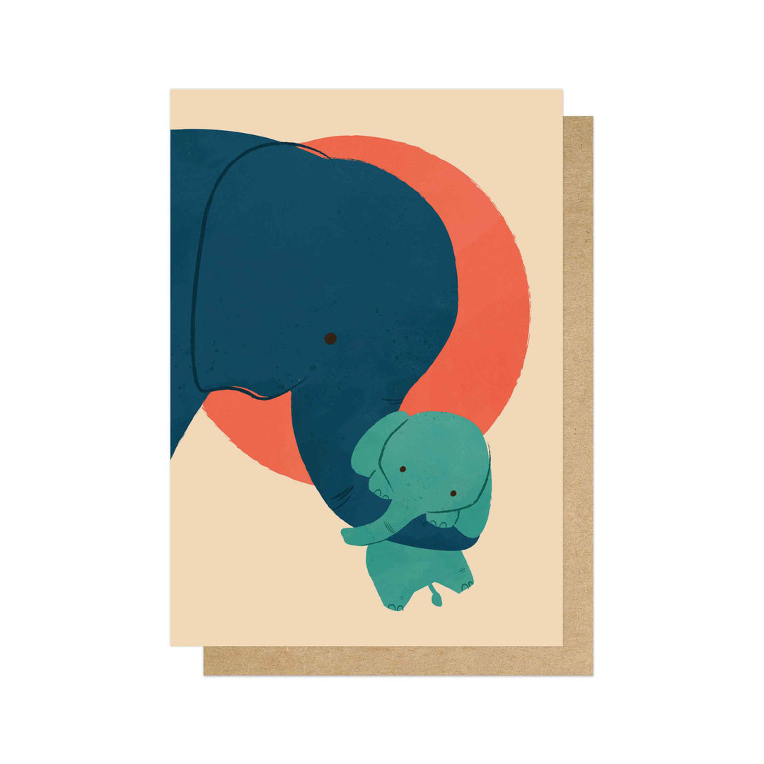 Greetings Card | Elephant and Baby