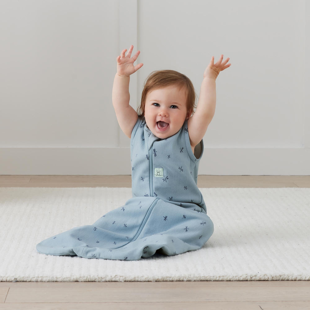 ergoPouch - Organic All Year Jersey Sleeping Bag - Dragonflies 1.0 TOG