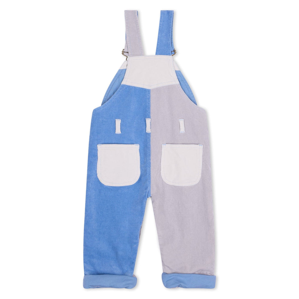 Dotty Dungarees | Corduroy Dungarees - Juniper Patchwork