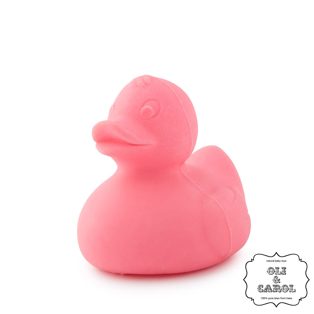 Oli & Carol Small Duck Pink Bath Toy