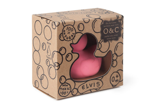 Oli & Carol Small Duck Pink Bath Toy