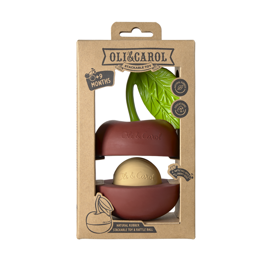 Oli&Carol Mery the Cherry Stacking and Ball Toy