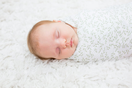 Lulujo - 2 Pack Cotton Swaddles - Daisy / Greenery (100cm x100cm)