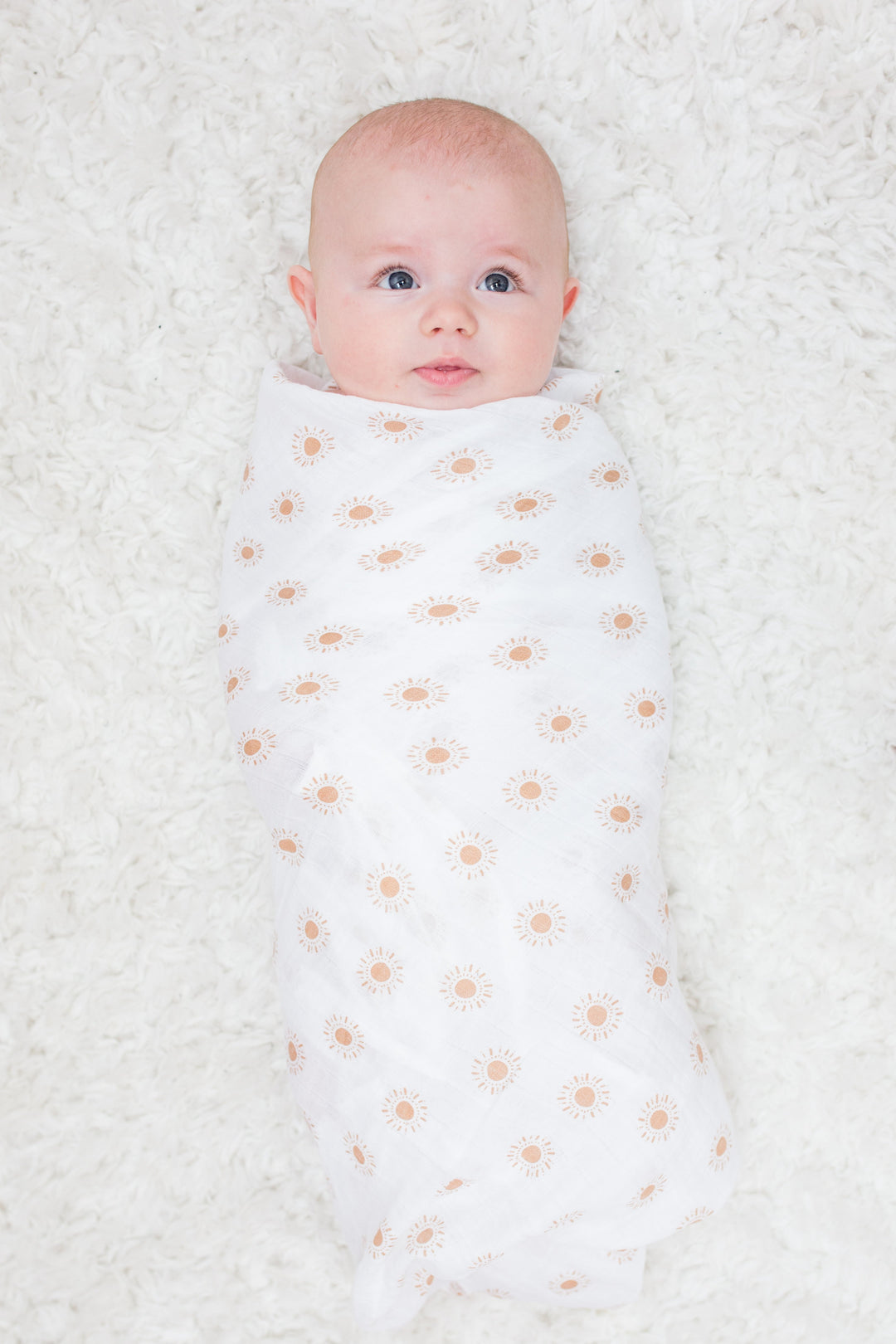 2 Pack Cotton Swaddles - Rainbows / Suns