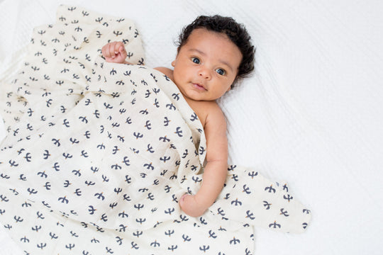 2 Pack Cotton Swaddles - Blackbird / Mudcloth