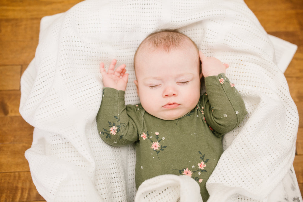 Cellular Baby Blanket - White