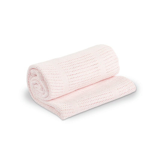Cellular Baby Blanket - Pink