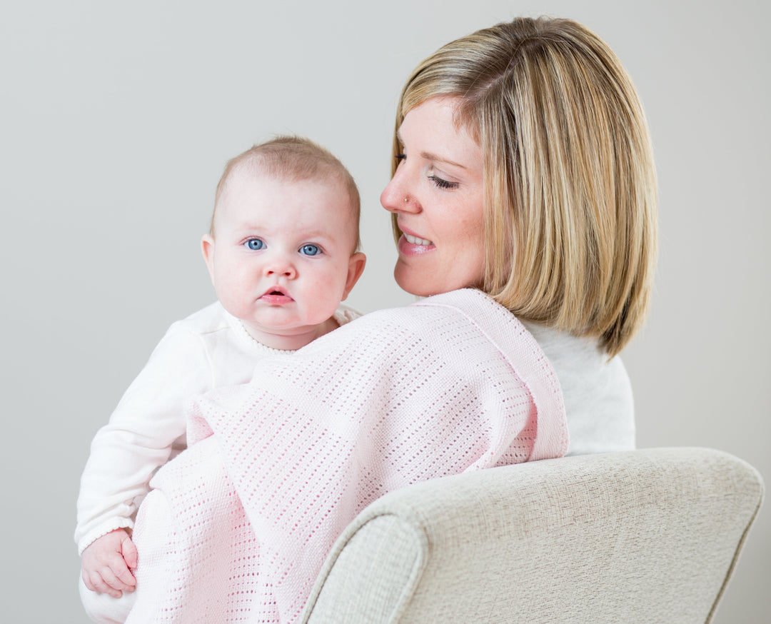 Cellular Baby Blanket - Pink