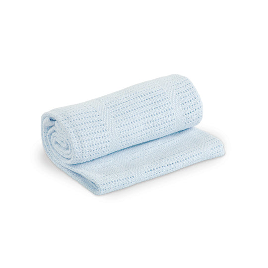 Cellular Baby Blanket - Blue
