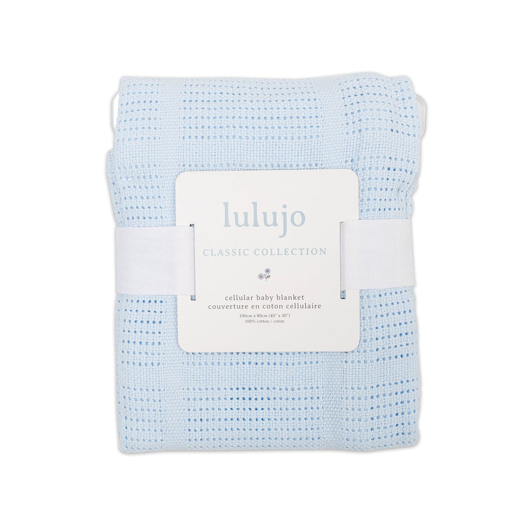 Cellular Baby Blanket - Blue