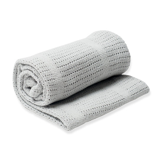 Cellular Baby Blanket - Grey