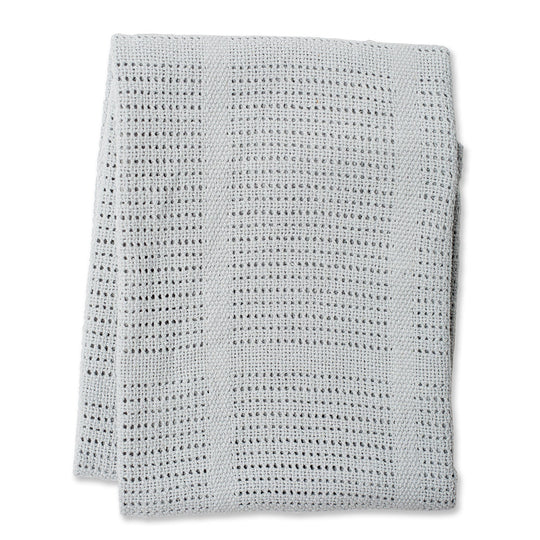 Cellular Baby Blanket - Grey