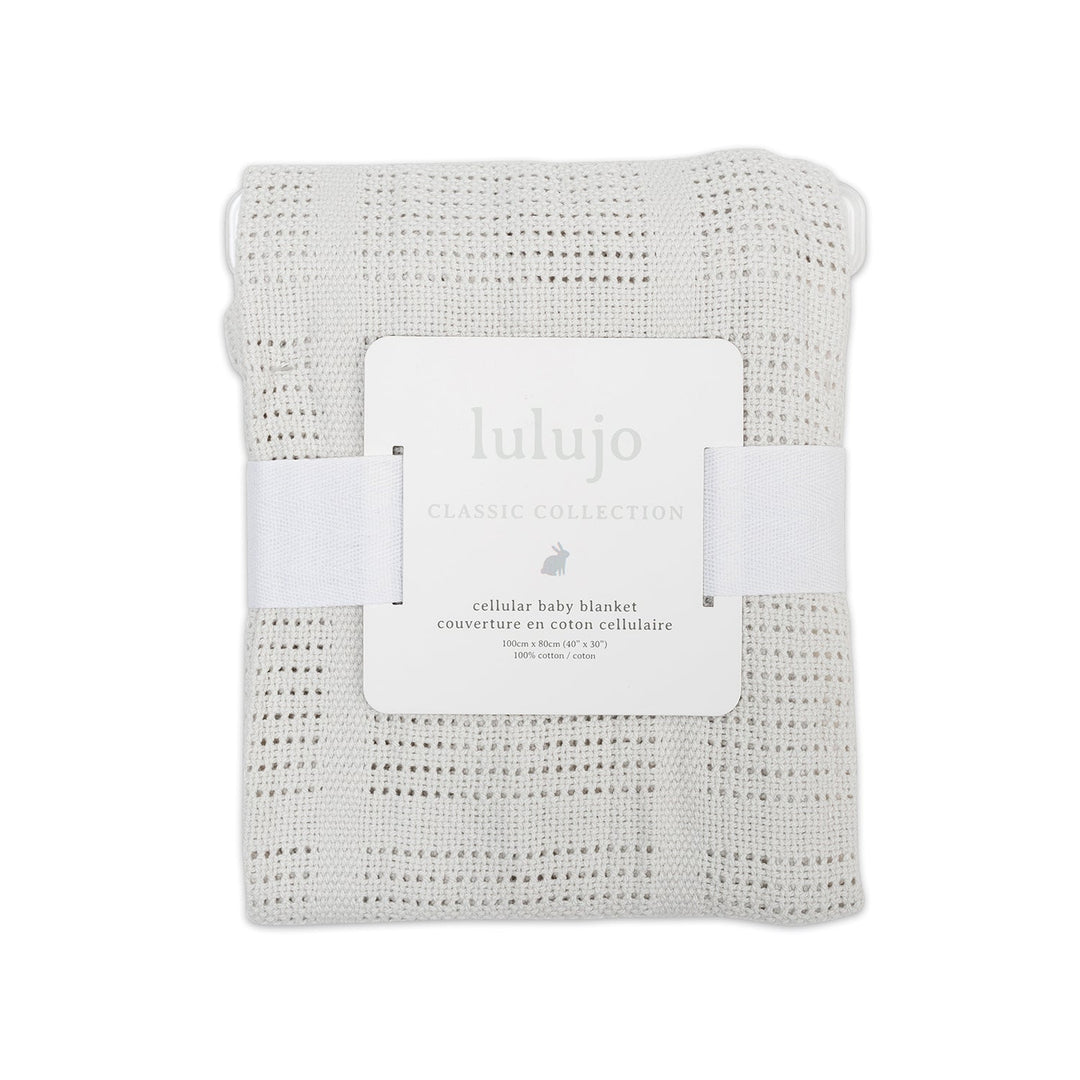 Cellular Baby Blanket - Grey