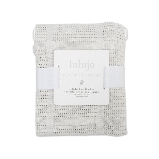 Cellular Baby Blanket - Grey