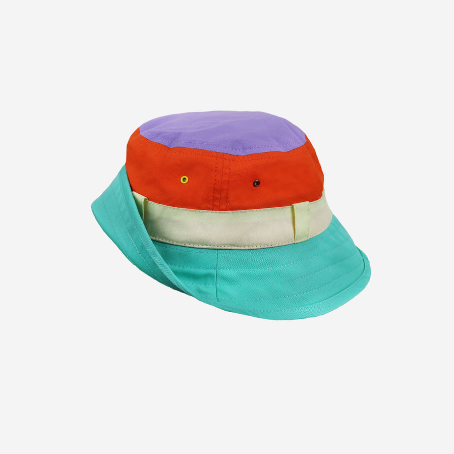 Bucket Hat 'The Adventurer' | Multi-Coloured Stripes - Moo Like a Monkey