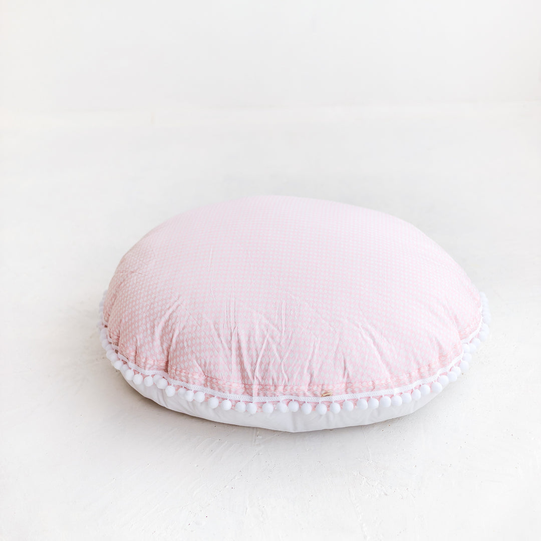 Big Floor Cushion - Rhombus Diamond Pink