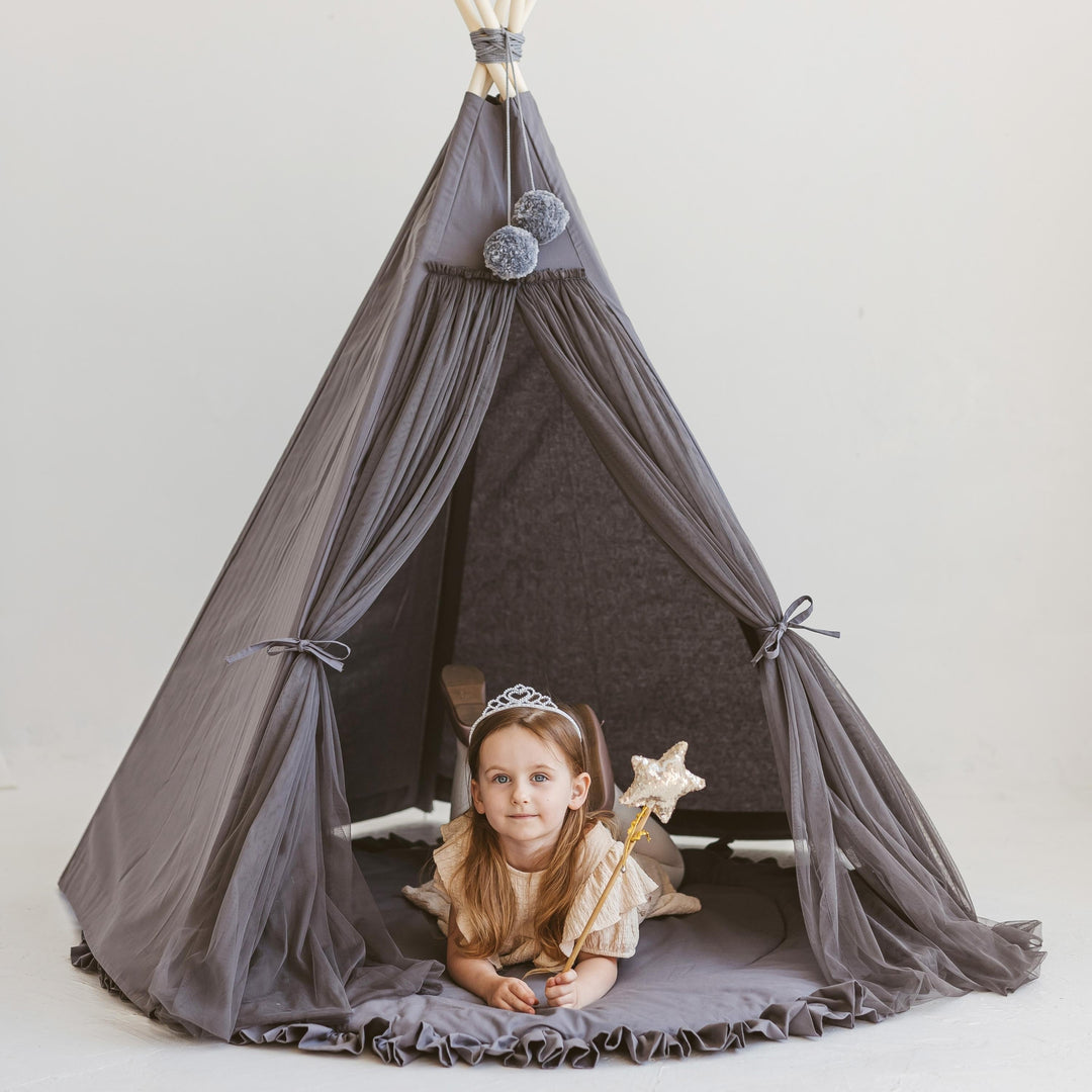 Fairy Teepee Play Tent - Grey